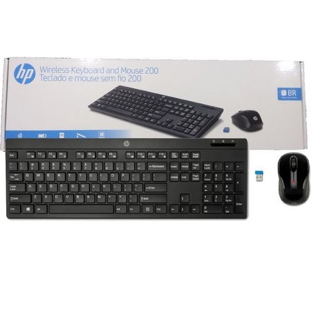 TECLADO HP + MOUSE WI-FI 200  Z3Q63AA#ABM    espñol