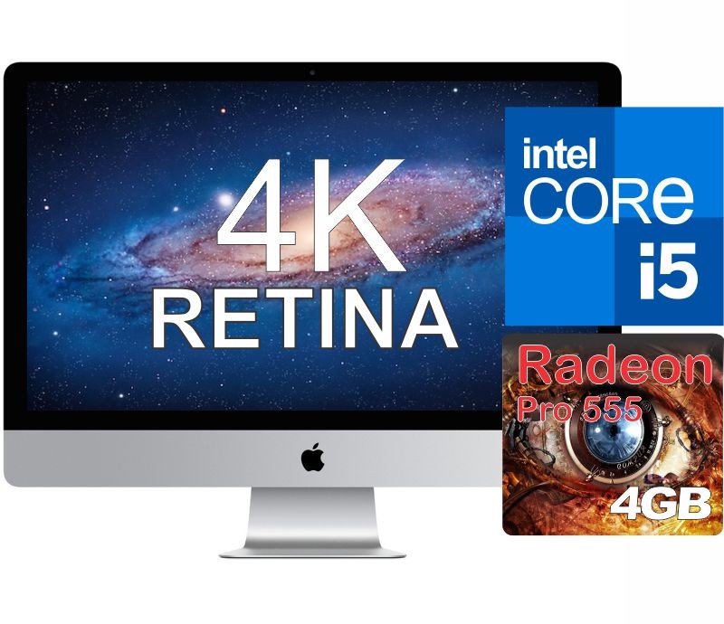Apple iMac 2019, 22" i5, 16GB memoria, 512GB SSD, Radeon pro 560X 4GB, 4K retina, swap