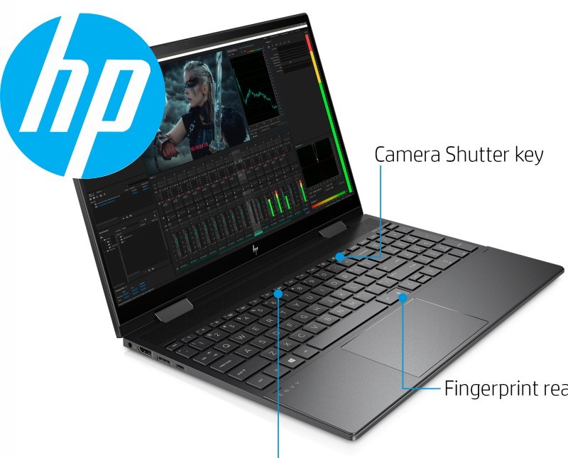 HP Envy X360, Ryzen 5-4500U, 8GB memoria, 256GB SSD, 15" pantalla tactil R